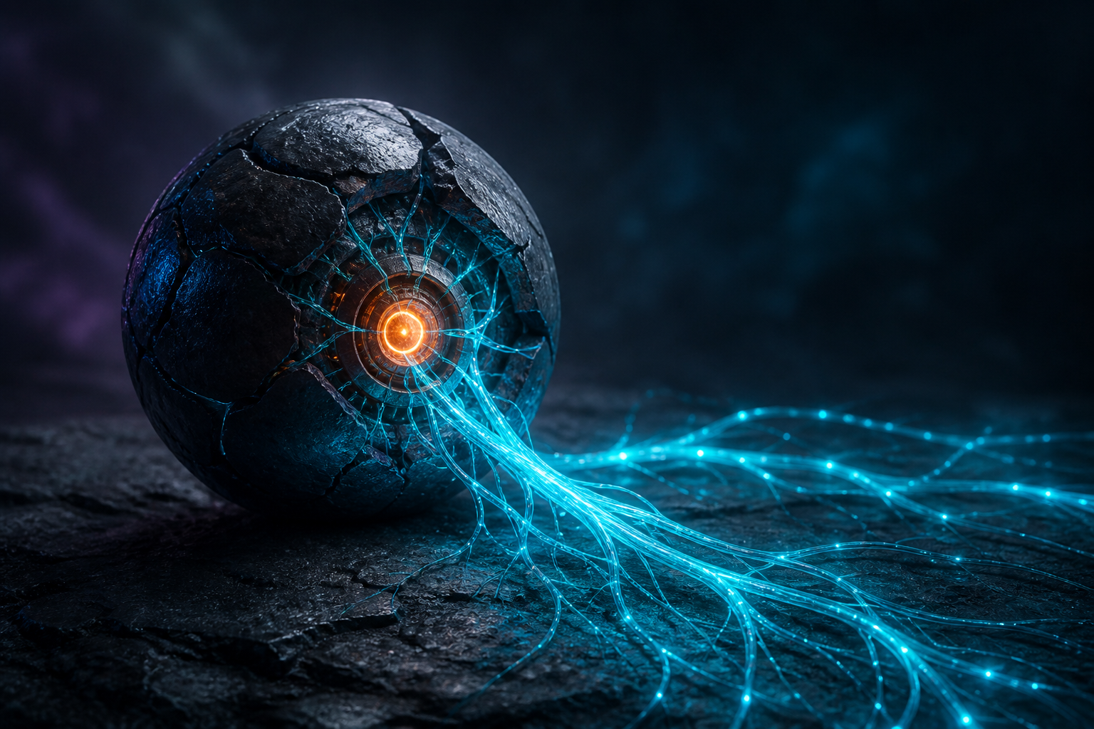 A dormant network node reigniting and reconnecting to an active system.