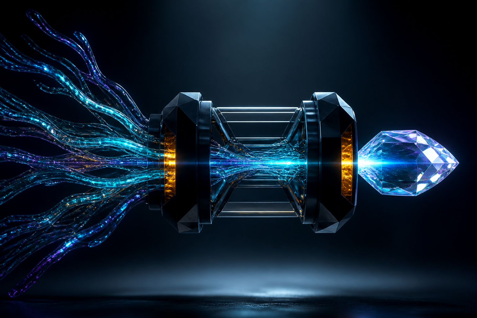 A protected AI feature traveling safely through multiple release gates.